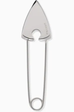 Alexander McQueen Arrow Safety Pin Brooch in Brass
