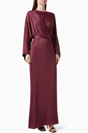 BAQA Embellished Maxi Dress in Viscose-blend