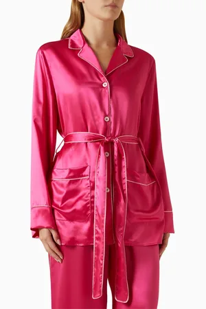 Dolce & Gabbana Belted Pyjama Shirt in Silk