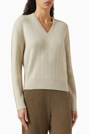 Loro Piana Cervatto V-neck Sweater in Baby Cashmere