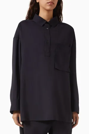 DARKPARK Alec Long-sleeved Polo Shirt in Wool
