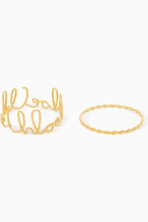 Chloé C Iconic Bracelet Set in -tone Brass