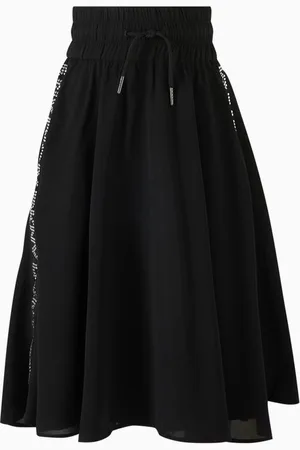 DKNY Logo Tape Midi Skirt