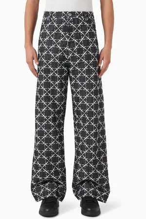OFF-WHITE Arrow Straight-fit Jeans in Denim