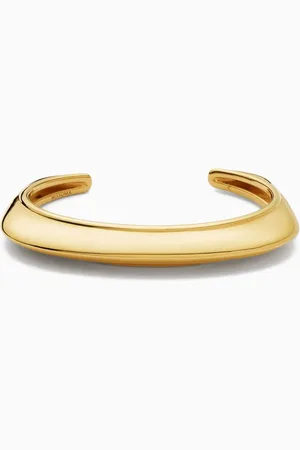 Missoma Hera Dome Statement Cuff Bracelet in 18kt Recycled -plated Brass