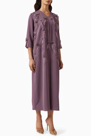 Ruya Feather & Bead-embellished Kaftan