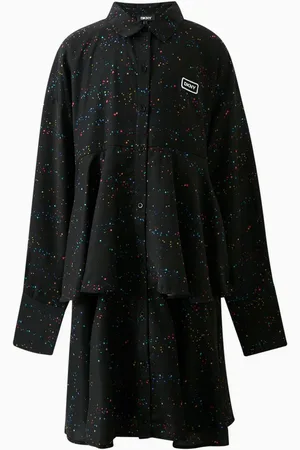 DKNY Layered Space Print Dress