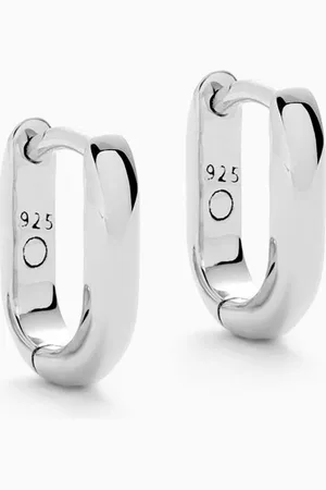 Missoma Classic Ovate Hoop Earrings in Sterling