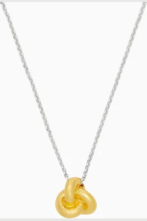 Kate Spade Double Knot Pendant Necklace in Plated Metal