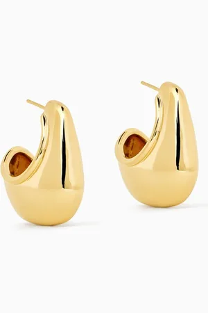 Missoma Hera Dome Large Hoop Earrings in 18kt Recycled -plated Brass