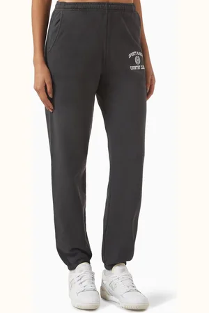 Sporty & Rich Varsity Crest Sweatpants in Cotton
