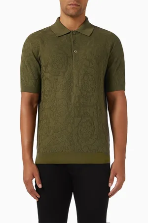VERSACE Barocco Polo Shirt in Knit
