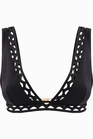Livy Lynwood Plunge Bikini Top in Stretch Nylon