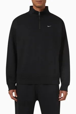 Nike Solo Swoosh 1/4-zip Top in Frech Terry Jersey