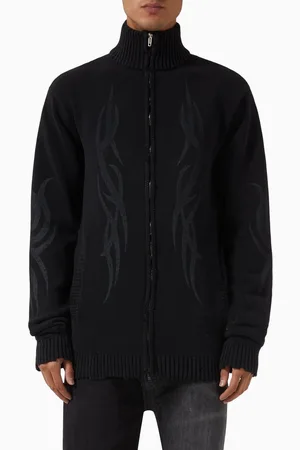Balenciaga Y2K Zip-up Cardigan in Cotton-knit