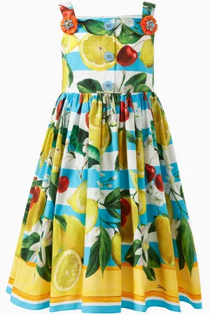 Dolce & Gabbana Printed Sleeveless Dress in Cotton