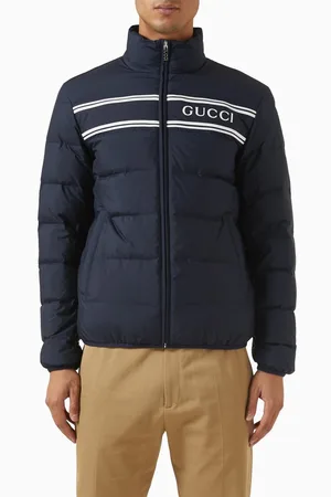 Gucci Logo Puffer Jacket in Nylon