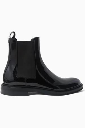Dolce & Gabbana Chelsea Ankle Boots in Patent Calfskin Leather
