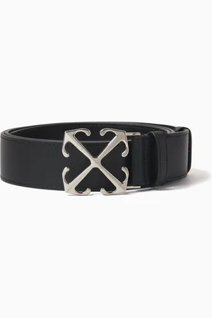 OFF-WHITE Arrows Buckle Belt in Leather