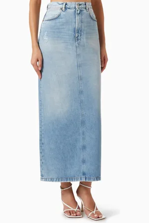 Acne Studios Midi Skirt in Denim