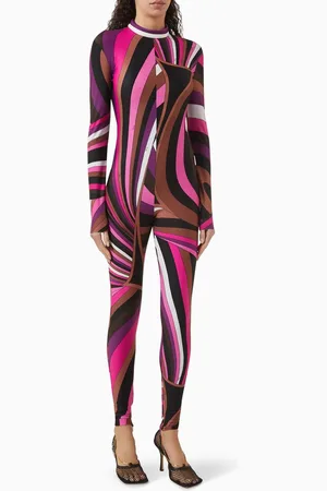 Puccini Iride-print Catsuit in Stretch Lycra