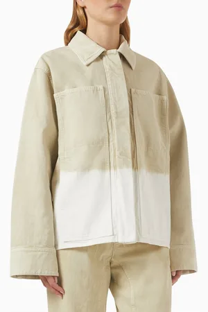 Jil Sander Dye-effect Jacket in Denim