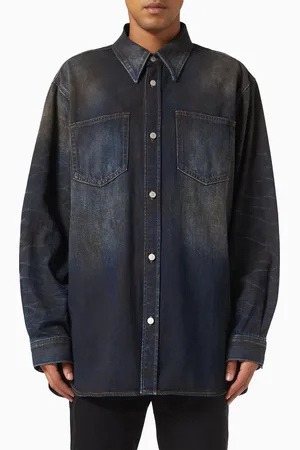 Acne Studios Button-up Oversized Shirt in Denim