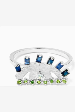 BIL ARABI Ya Ein Najlaa Multi-stone Ring in 18kt White Gold
