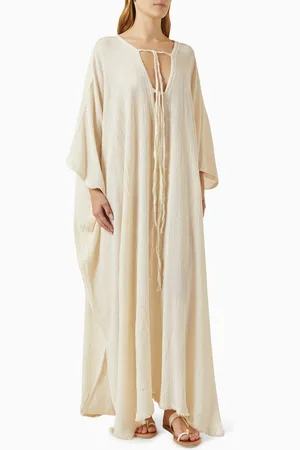 Caravana Kuali Tie-up Maxi Dress in Cotton
