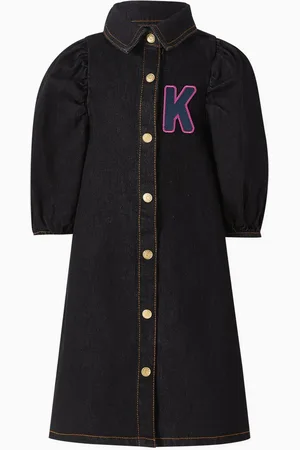 Kenzo Tiger Embroidered Dress in Cotton