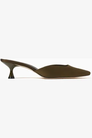 Reformation Daniela Square-toe Mules in Satin