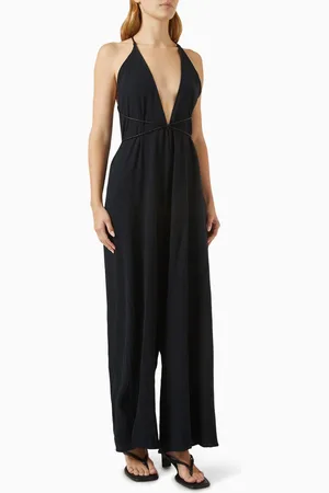 Caravana Pakkun Open-back Jumpsuit in Cotton