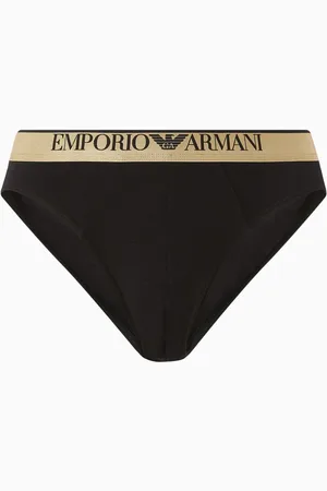 Emporio Armani Logo Briefs in Stretch Cotton
