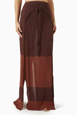 Caravana Chihil Tie-dye Maxi Skirt in Cotton