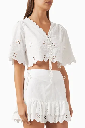 Agua Bendita Madeira Crop Top in Cotton