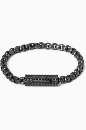 Tateossian Giza Box Bracelet in Stainless Steel