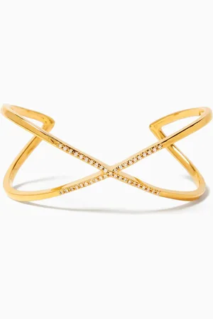 TAI Jewelry Open Cuff Bracelet in -plated Brass