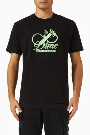DIME Cursive Power T-shirt in Cotton