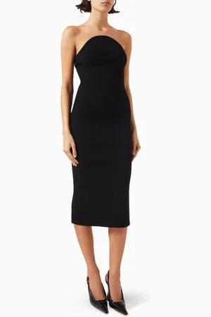 Khaite Rumer Midi Dress in Viscose Blend