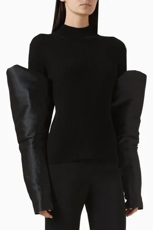 NAFSIKA SKOURTI Turtleneck Couture-sleeves Top