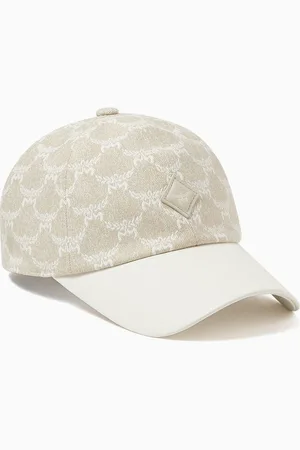 MCM Logo Cap in Cotton-jacquard