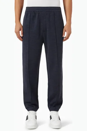Emporio Armani Travel Sweatpants in Wool-blend