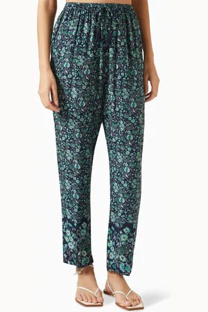 Natalie Martin Bianca Floral-print Pants in Rayon