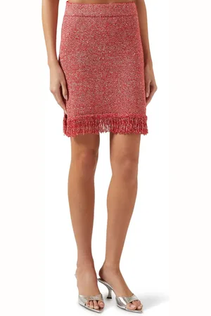 Asta Resort Dana Sequinned Fringe Mini Skirt