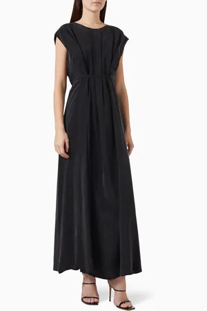 BAQA Belted Maxi Dress in Cupro