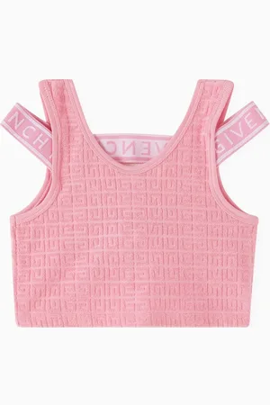 Givenchy 4G Crop Top in Terry Cotton