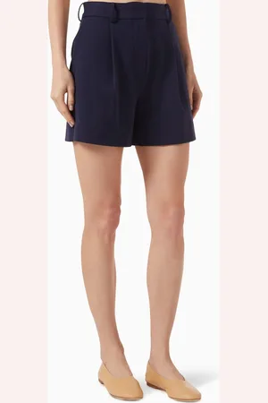 Staud Heather Shorts in Suit Fabric