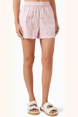 ROTATE Elasticated Logo Shorts in Organic Cotton