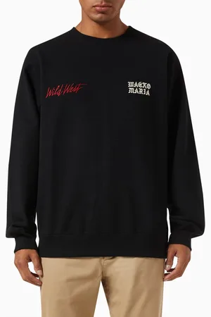 Wacko Maria Crew Neck Sweatshirt in Cotton