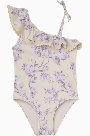 ZIMMERMANN Halliday Trim Frill Swimsuit in Lycra